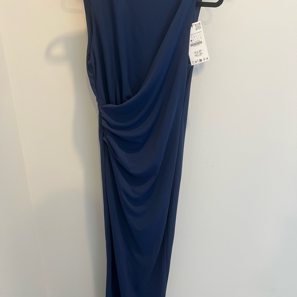 Zara Elegant Blue Maxi Dress